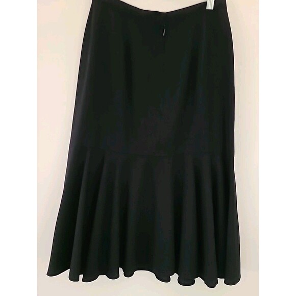 Vtg I.magnin Suit SIZE 8 Blazer & Skirt Black year round wool Career lined 2PC - Picture 11 of 13